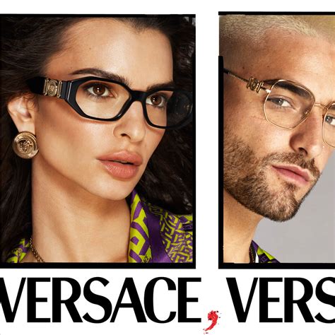 versace clear pink glasses|eyeglasses versace glasses on face.